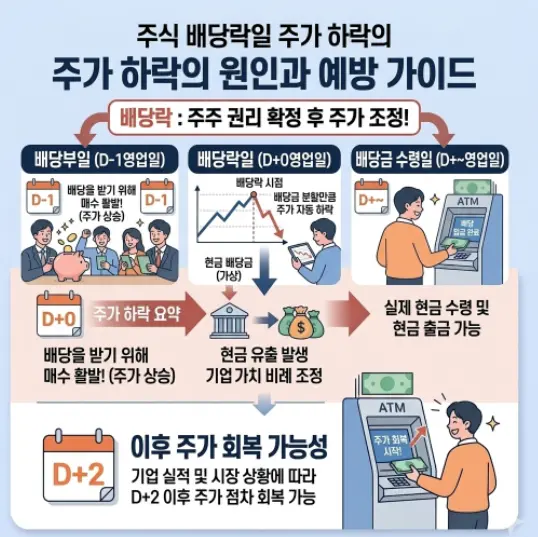 주식 배당락일에 주가 갑자기 떨어지는 이유-1