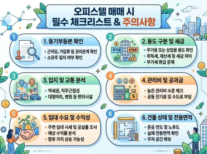 오피스텔-매매-시-주의사항