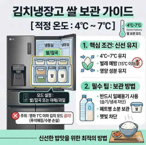 김치냉장고-쌀보관-온도