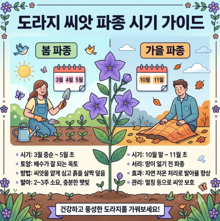도라지-씨앗-파종시기