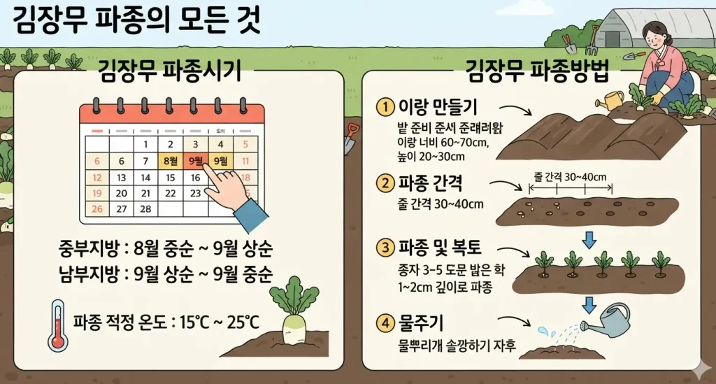 김장무-파종시기