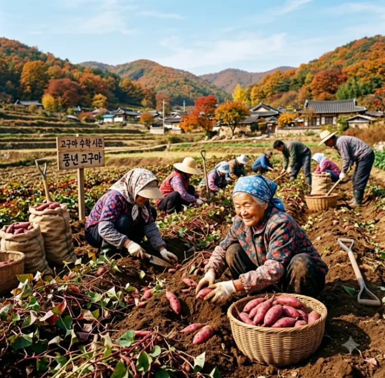 고구마-수확시기